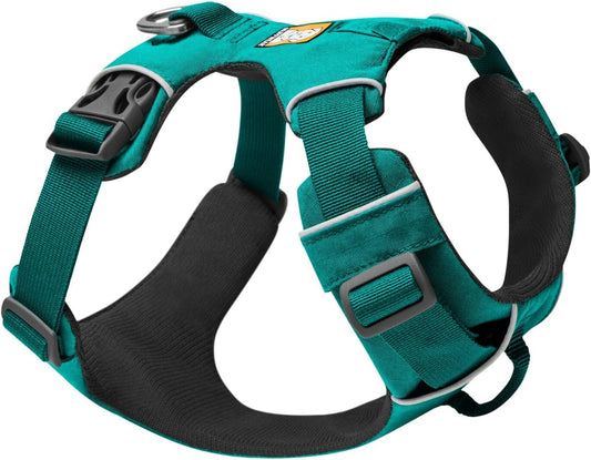 , Front Range Dog Harness, Reflective and Padded Harness for Training and Everyday, Aurora Teal, Xx-Small